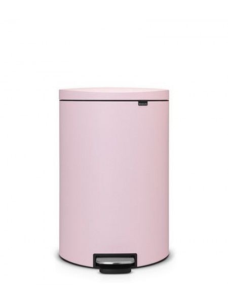 Мусорный бак с педалью (40л) Brabantia FlatBack - Mineral Pink (розовый) (103926).