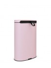 Мусорный бак с педалью (40л) Brabantia FlatBack - Mineral Pink (розовый) (103926).