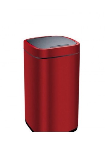 Сенсорное мусорное ведро EKO, темно-красный металлик, 28 литров (EK9288P-28L-MCRD).