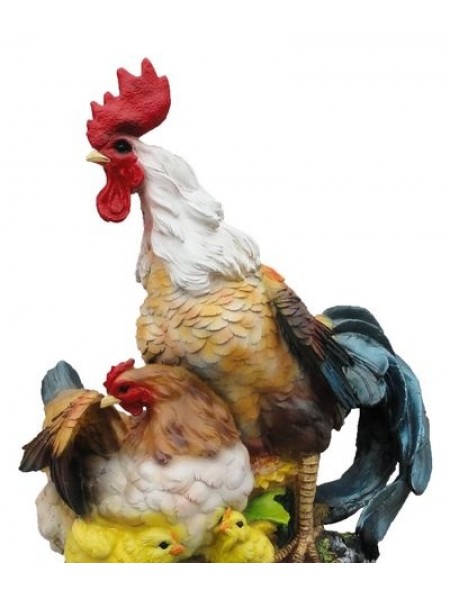 Фигурка Петух с курицей на полянке, 2 вида (5.38).