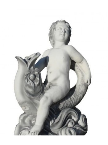 Фигурка для фонтана Мальчик на рыбке (56.1).