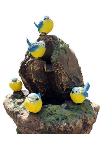 Фигурка для фонтана Камень с птичками (82.1).